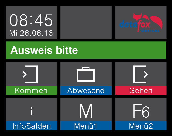 Datafox EVO 2.8 Pure - Display